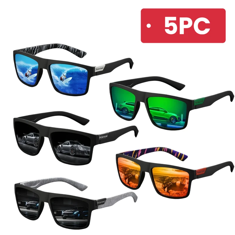 Fishing Sunglasses Polarized - QQ2/3/5Pcs Sports Polarized Sunglasses Men Colorful