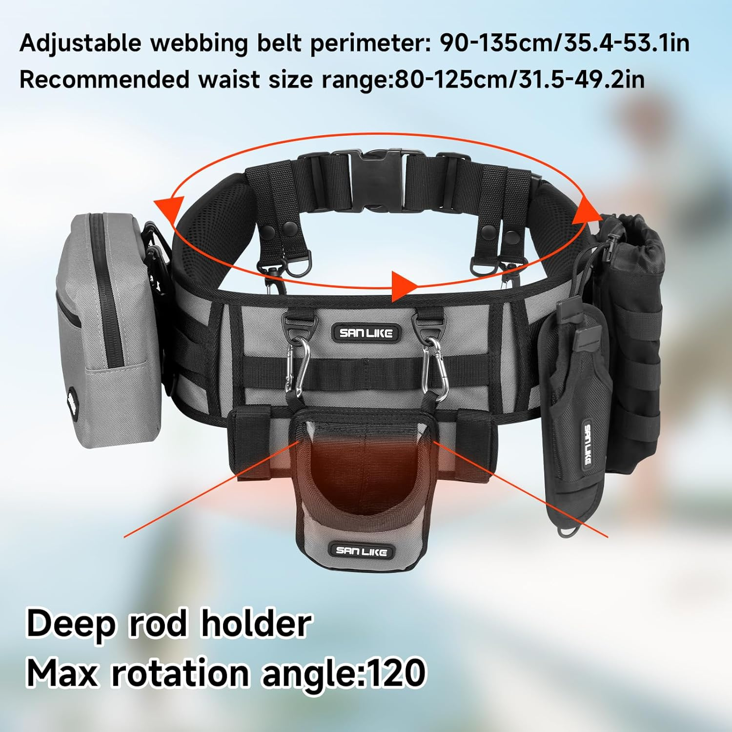 SANLIKE Fishing Belt Rod Holde - Fishing Belt review and price