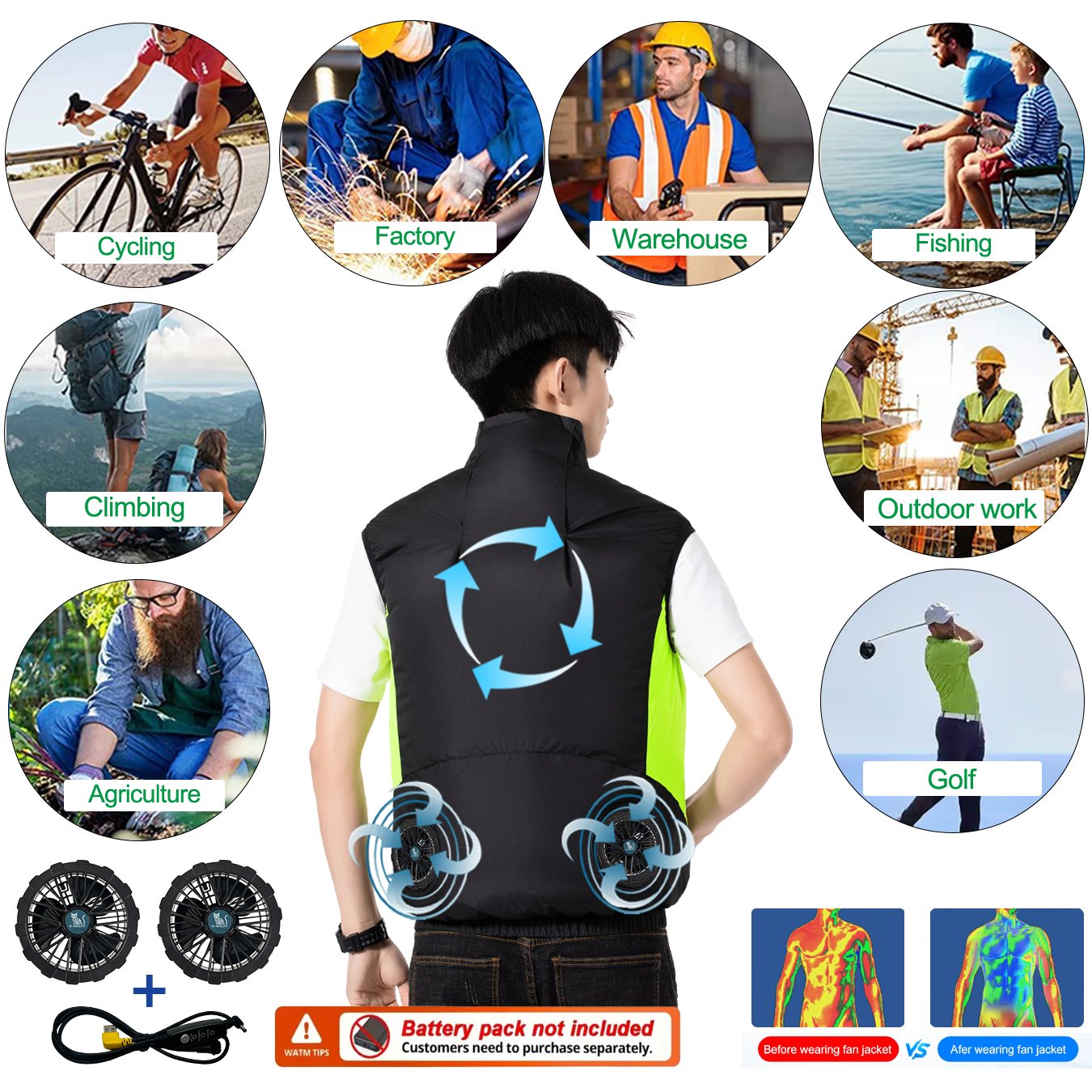 Summer Breathable Wearable Coo - Fishing Vest review and price