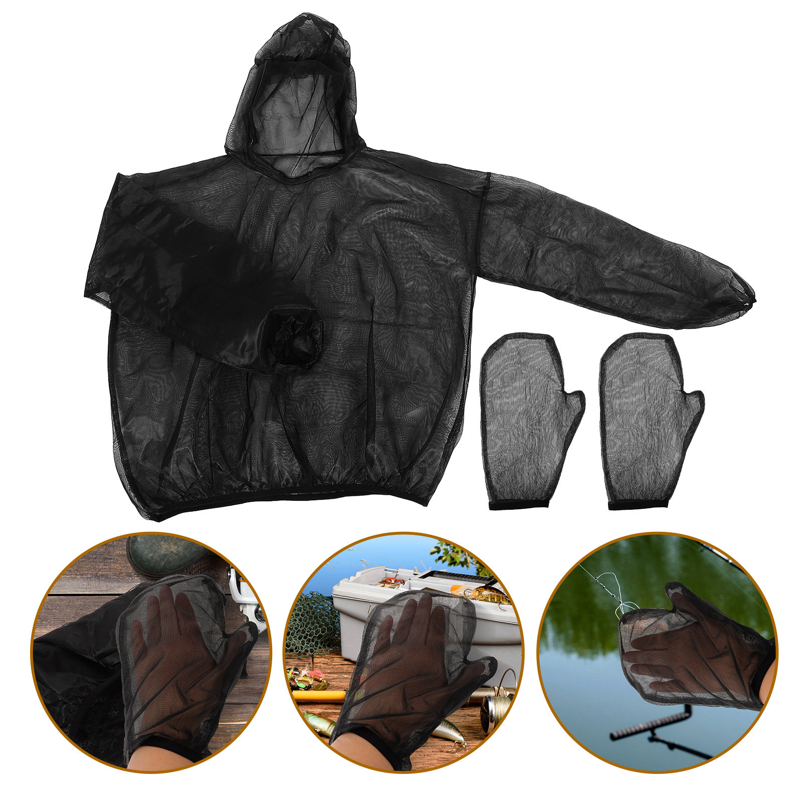 1Set Anti Insect Mesh Suit Ful - Fishing Gloves review and price