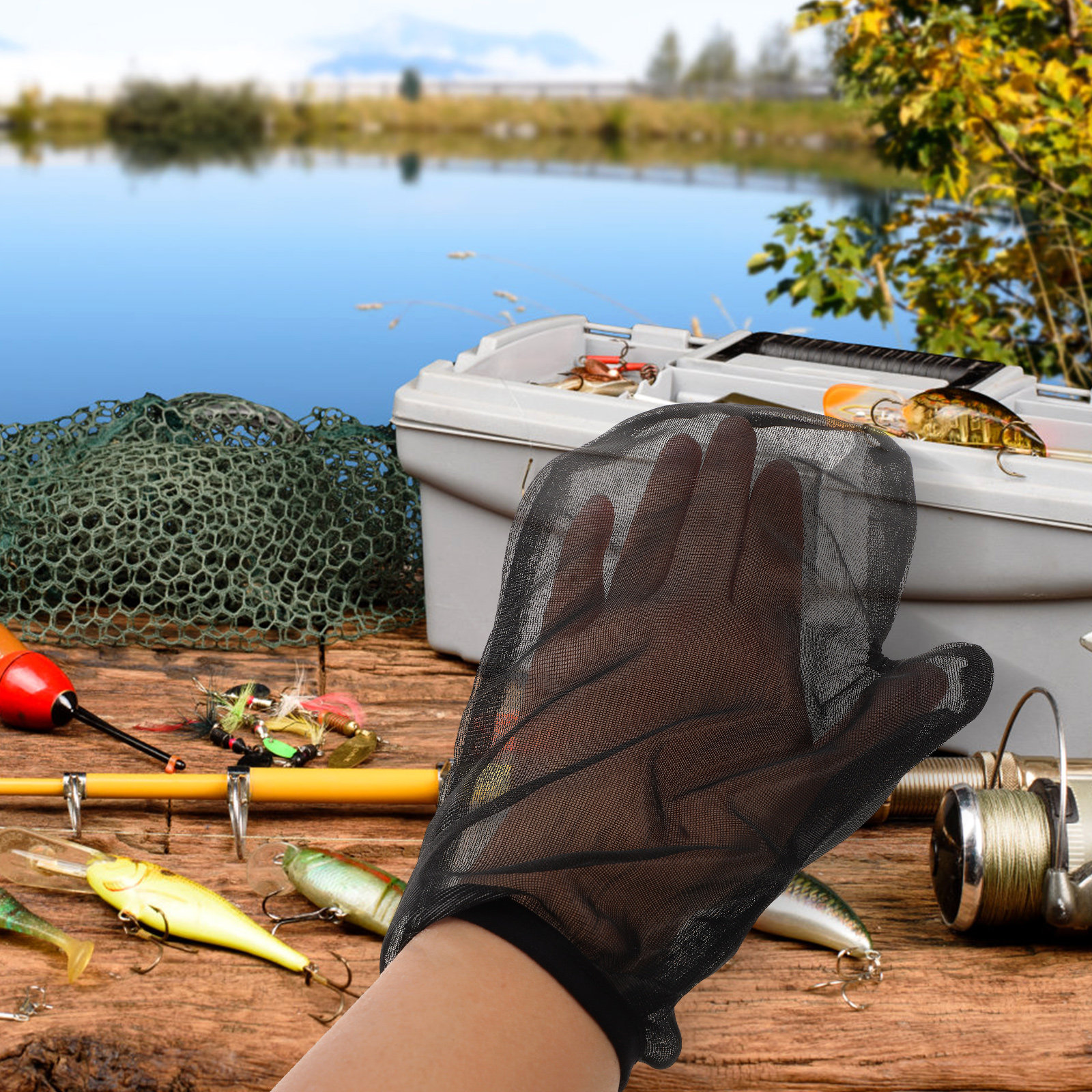 1Set Anti Insect Mesh Suit Ful - Fishing Gloves review and price