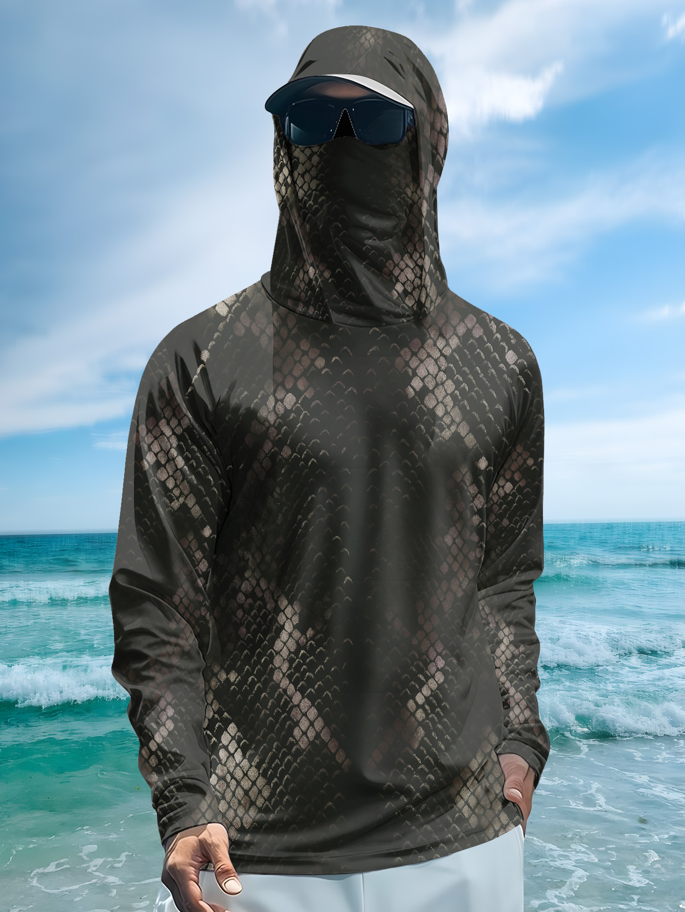 Men's Fishing Hooded Long-Slee - Fishing Hoodie review and price