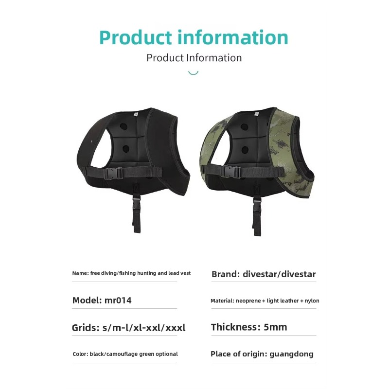 Adjustable Rubber Weight Vest, - Fishing Vest review and price