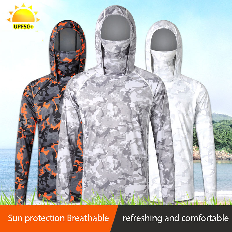 Camouflage Fishing T-shirt wit - Fishing Shirt Uv Protection review and price