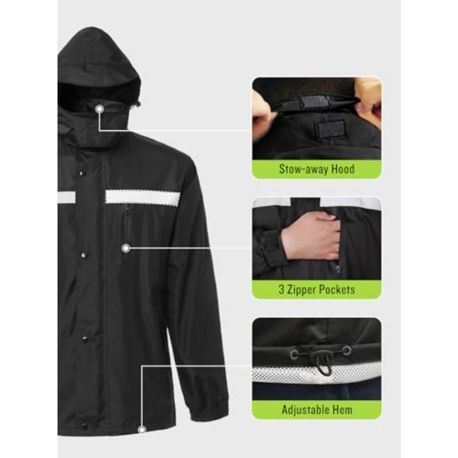 Men's Rain Suit High Visibilit - Fishing Rain Suit review and price