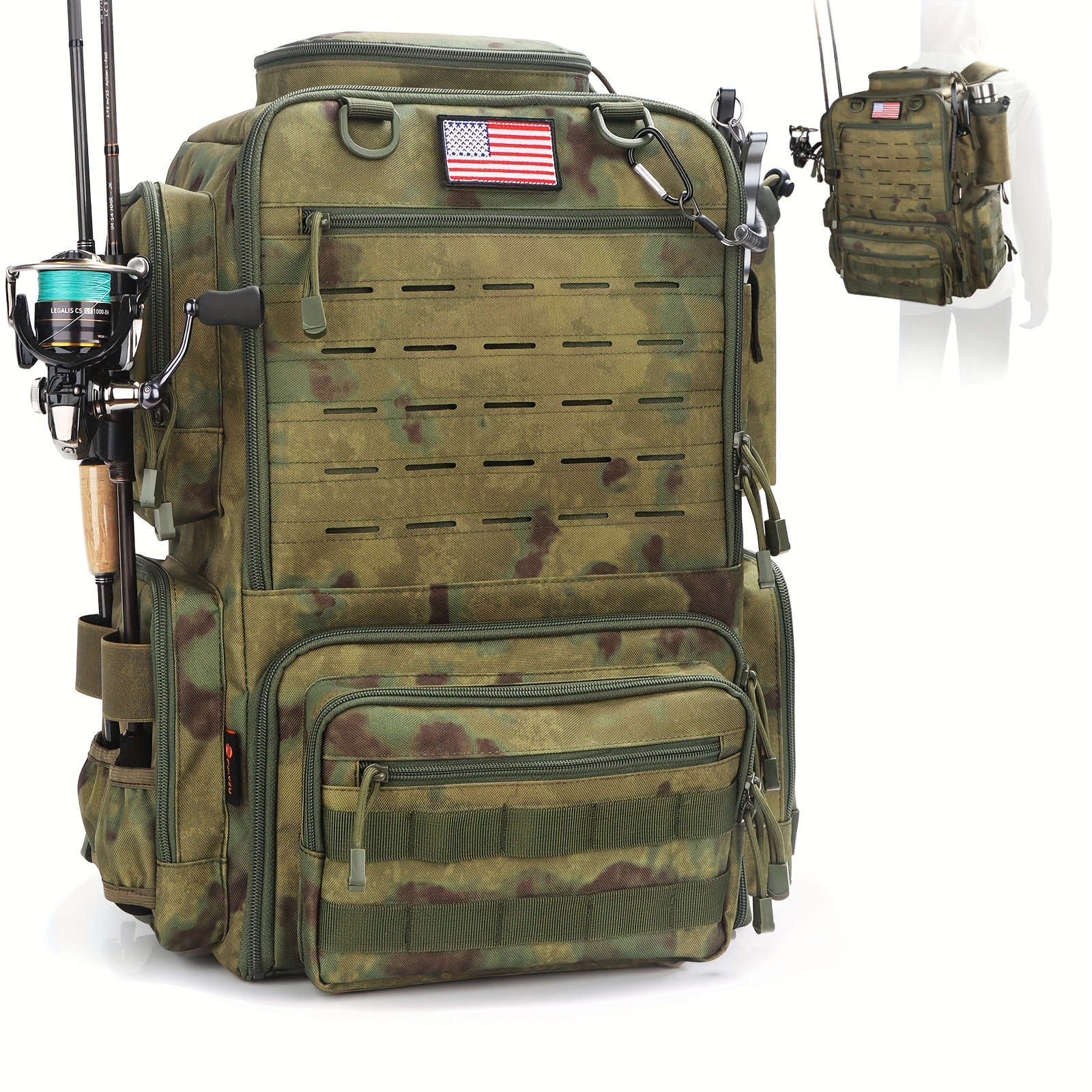 A Spacious 11.89gal Fishing Ba - Fishing Backpack review and price