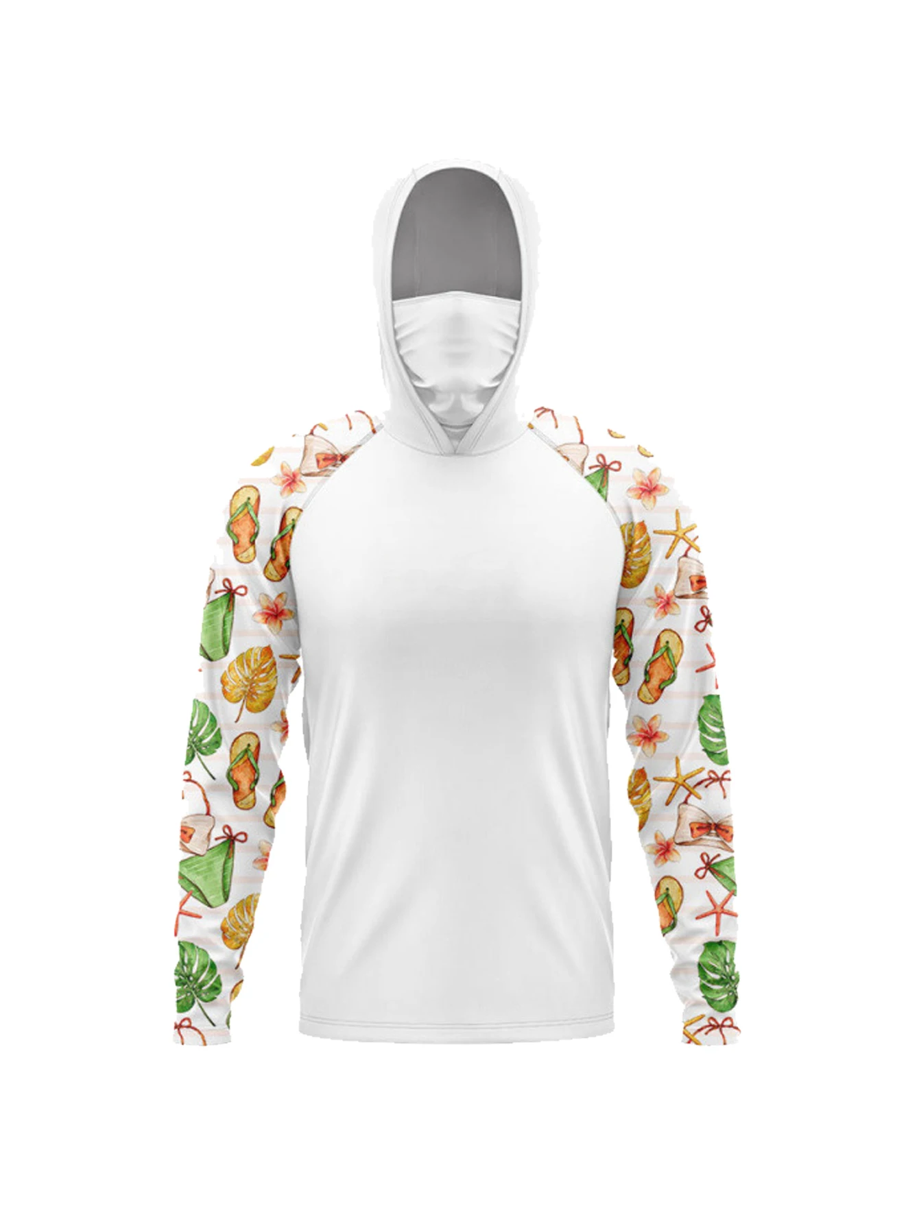Fishing Hoodie T-shirts Men Lo - Fishing Mask Sun Protection review and price