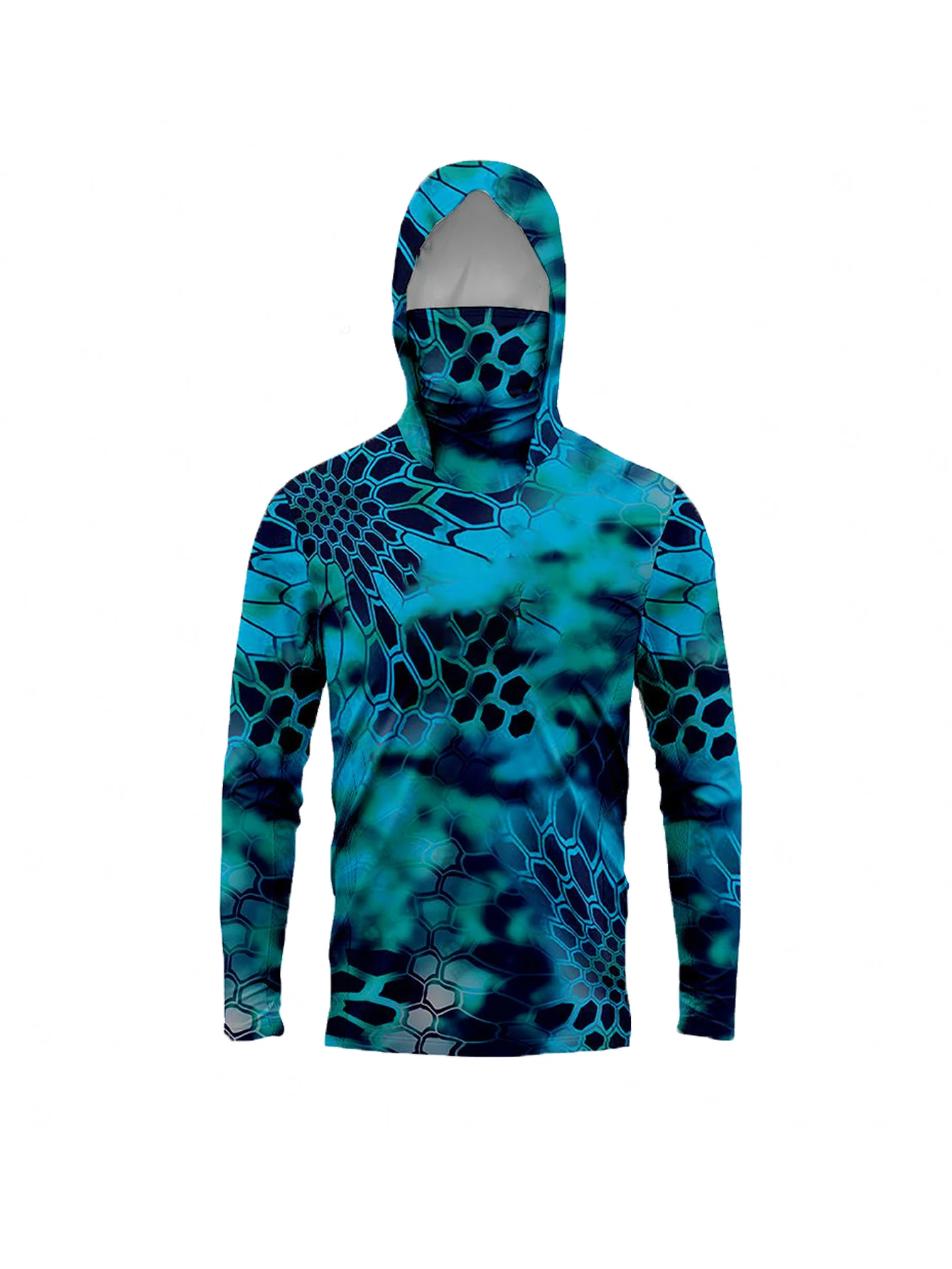 Fishing Hoodie T-shirts Men Lo - Fishing Mask Sun Protection review and price