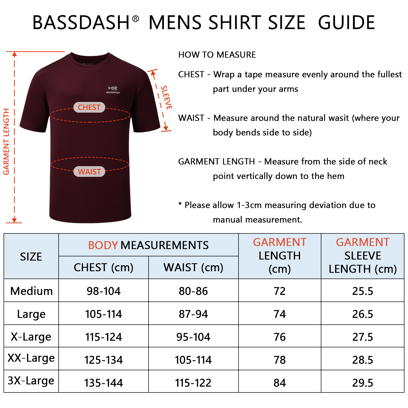 BASSDASH Men’s UPF 50+ Short S - Fishing Shirt Uv Protection review and price